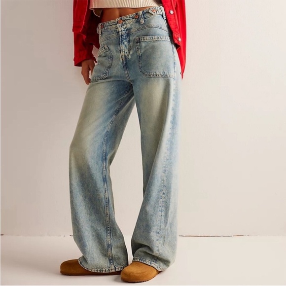 Free People Denim - Free People Palmer Cuffed Jean in La La Land